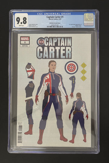 Captain Carter #1 Jamie McKelvie Design Variant (2022) CGC 9.8 🔑 Key Issue