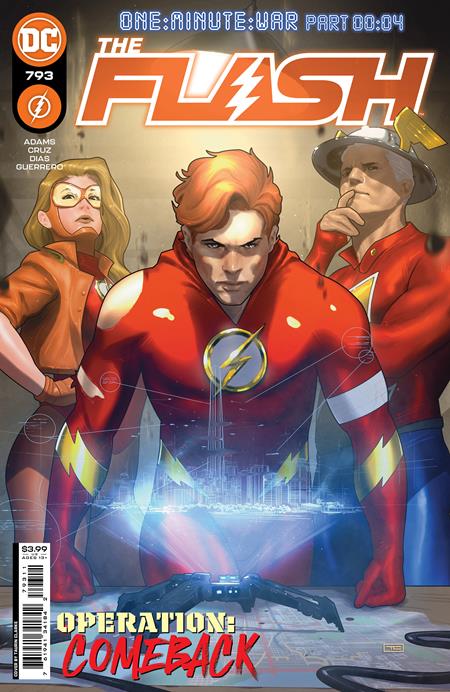 FLASH #793 (2023)- CVR A TAURIN CLARKE (ONE-MINUTE WAR), CVR B MARCO DALFONSO CARDSTOCK VAR (ONE-MINUTE WAR), CVR C DANIEL BAYLISS CARDSTOCK VAR (ONE-MINUTE WAR)- DC Comics- Coinz Comics 