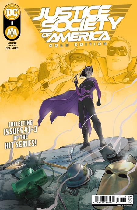  JUSTICE SOCIETY OF AMERICA GOLDEN EDITION #1 (2023)- CVR A MIKEL JANIN, CVR B MIKEL JANIN GOLDEN AGE FOIL VAR- DC Comics- Coinz Comics 