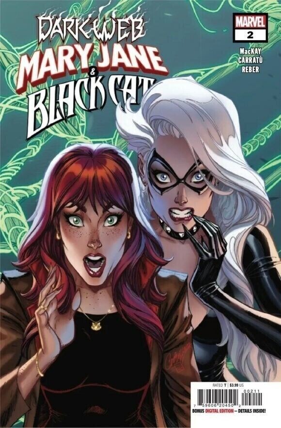  MARY JANE & BLACK CAT (DARK WEB) #2 (2023)- CVR (MAIN) J. Scott Campbell- MARVEL- Coinz Comics 