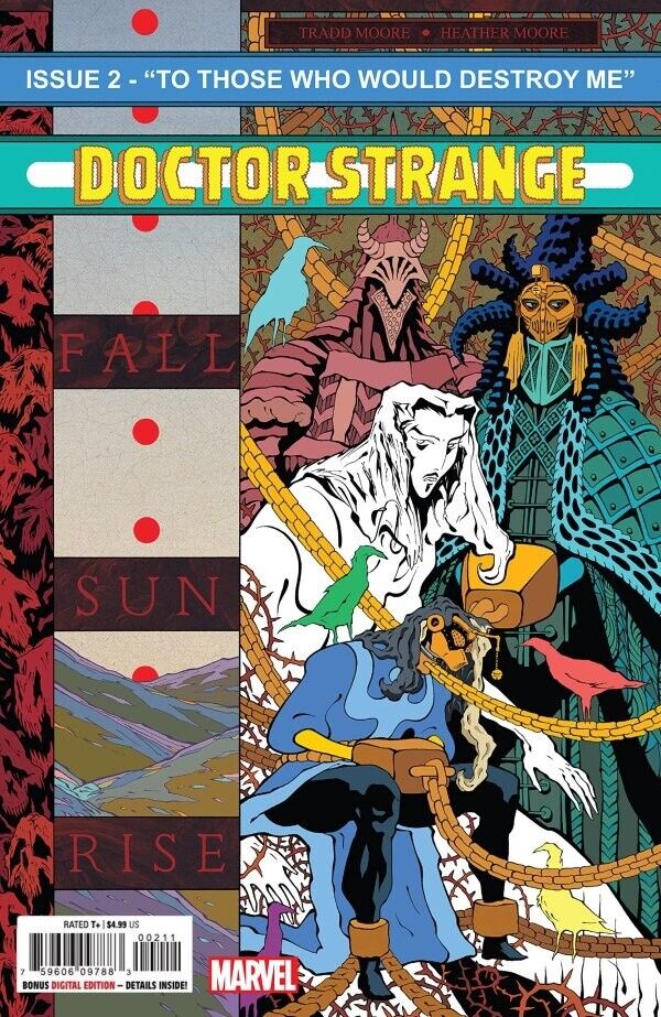 DOCTOR STRANGE: FALL SUNRISE #2 (2022)- CVR (MAIN) TRADD MOORE, CVR BERTRAM VAR- MARVEL- Coinz Comics 
