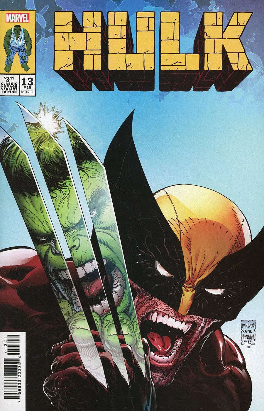  HULK #13 (2023)- CVR (MAIN) Ryan Ottley, CVR MCNIVEN CLASSIC HOMAGE VAR, CVR ALEX ROSS TIMELESS LEADER VIRGIN VAR, CVR 1:25 MOMOKO VAR- MARVEL- Coinz Comics 