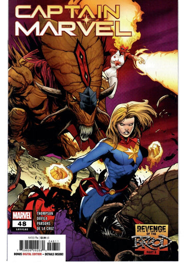  CAPTAIN MARVEL #48 (2023)- CVR (MAIN) Juan Frigeri, CVR ERICA D'URSO VAR, CVR ELENA CASAGRANDE STORMBREAKERS VAR- MARVEL- Coinz Comics 