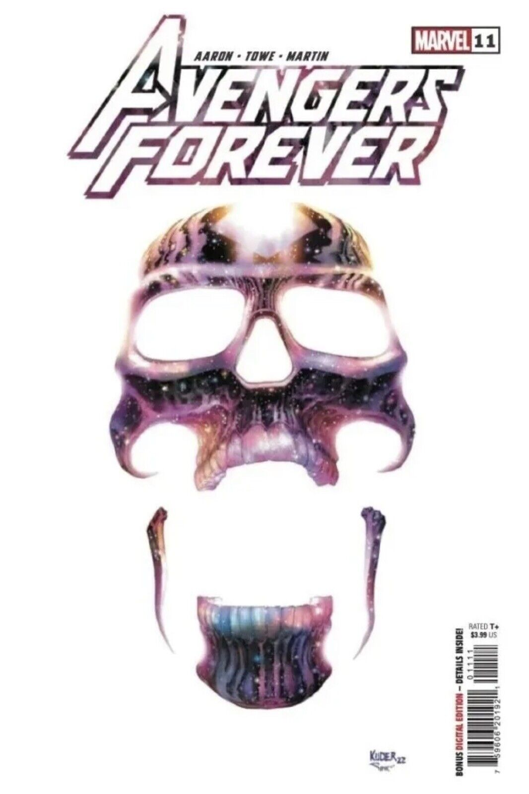  AVENGERS FOREVER #11 (2022)- CVR (Main) Aaron Kuder, CVR (Variant) Geoff Shaw- MARVEL- Coinz Comics 