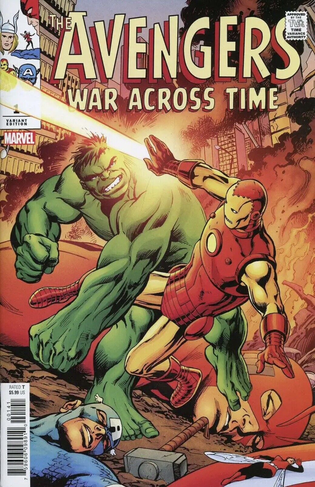  AVENGERS: WAR ACROSS TIME #1 (2023)- CVR DAVIS VAR, CVR COCCOLO STORMBREAKERS VAR- MARVEL- Coinz Comics 