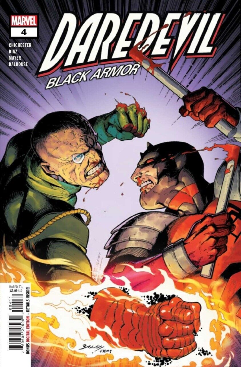  DAREDEVIL: BLACK ARMOR #4 (2024)- CVR (MAIN) Mark Bagley, CVR DAN PANOSIAN VAR- MARVEL- Coinz Comics 