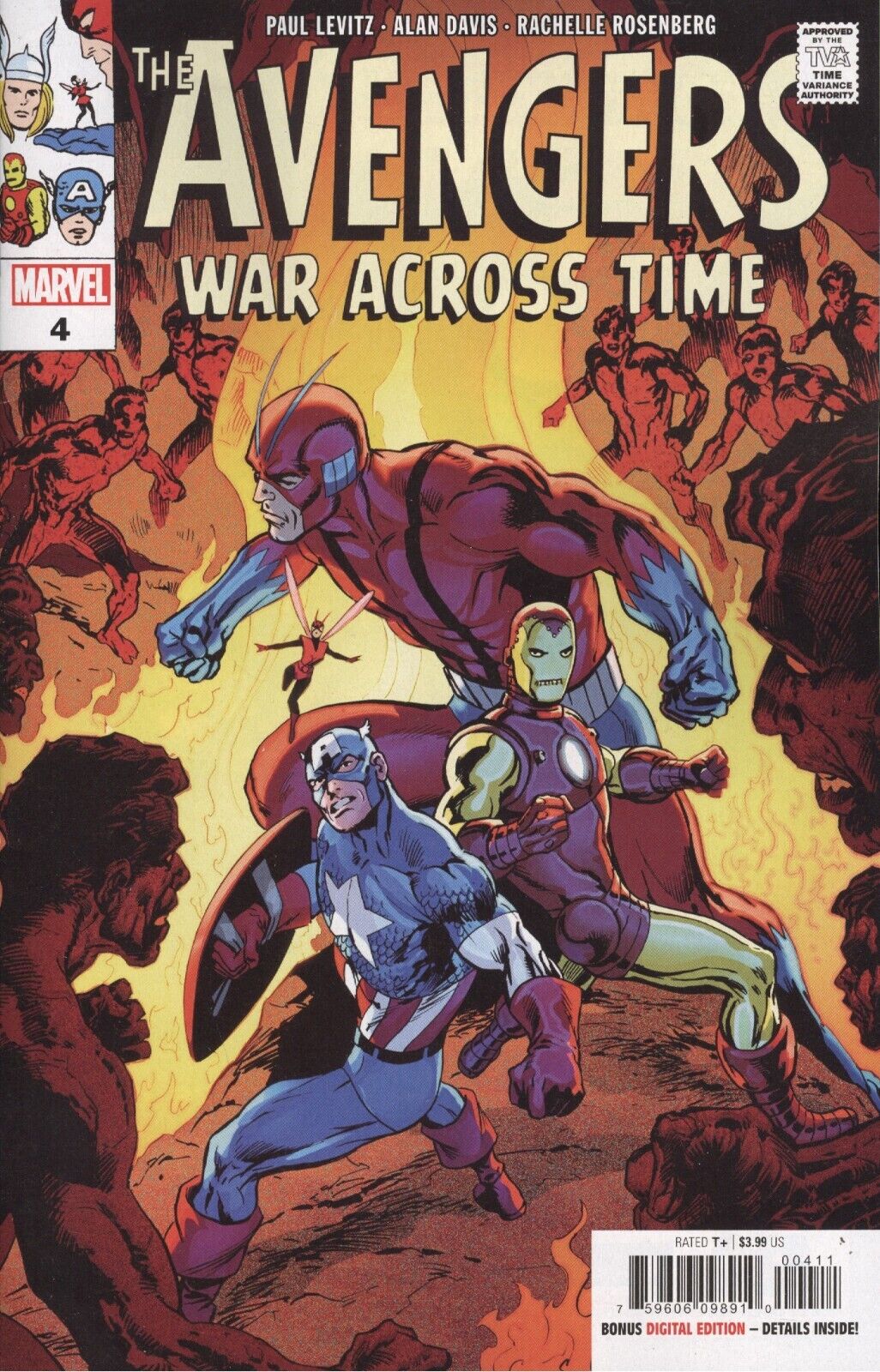  AVENGERS: WAR ACROSS TIME #4 (2023)- CVR (MAIN) Alan Davis, CVR CHRIS ALLEN STORMBREAKERS VAR, CVR MAHMUD ASRAR VAR- MARVEL- Coinz Comics 