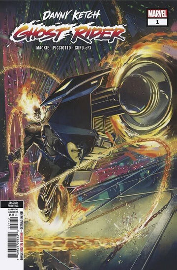  DANNY KETCH: GHOST RIDER #1 [2ND PRINTING] (2023)- CVR Ben Harvey- MARVEL- Coinz Comics 