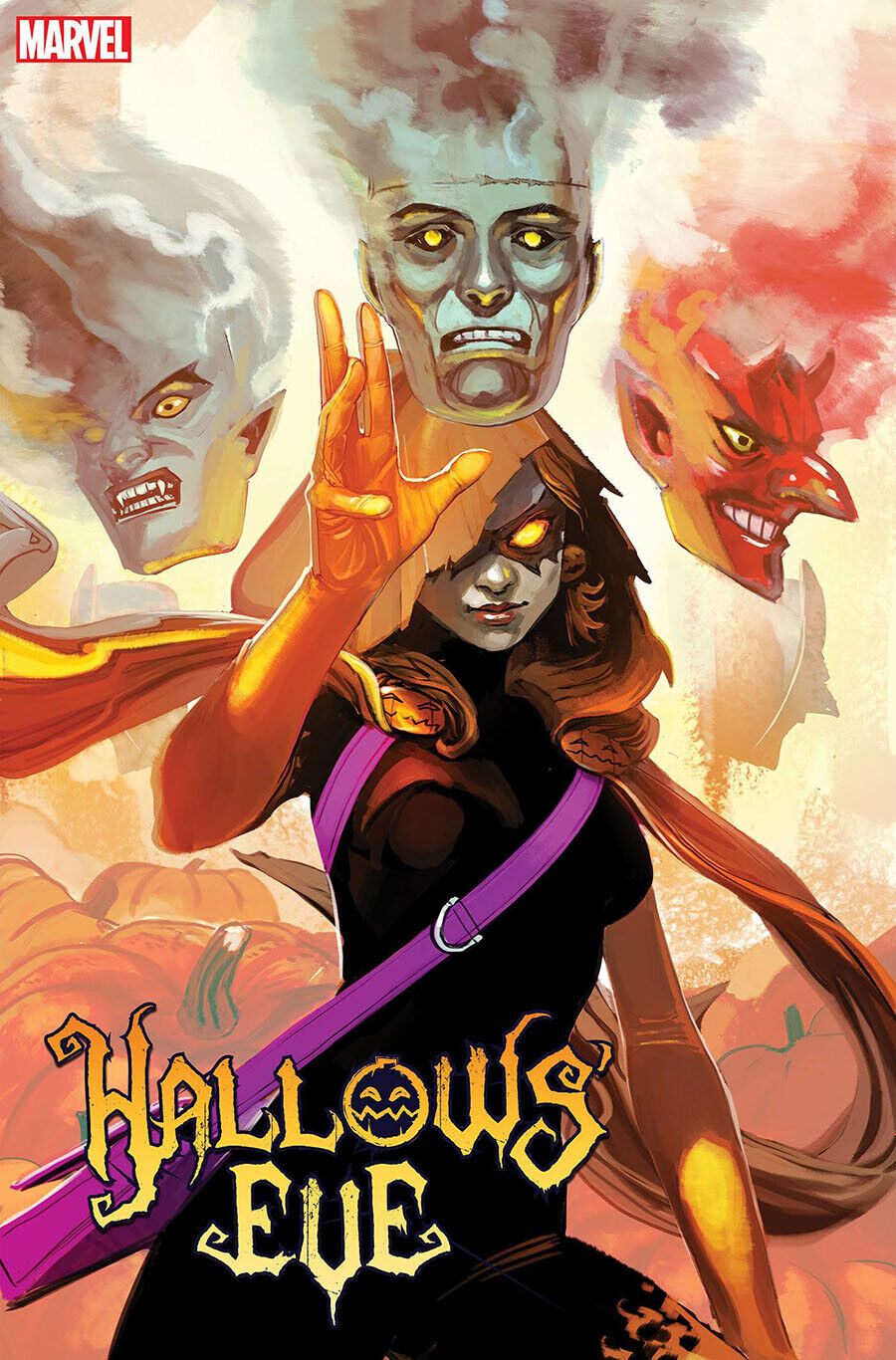  HALLOWS' EVE #1 (2023)- CVR (MAIN) Michael Dowling, CVR ALEX ROSS TIMELESS GREEN GOBLIN VIRGIN VAR, CVR ALLEN STORMBREAKER VAR, CVR ARTGERM VAR, CVR BESCH VAR, CVR STEPHANIE HANS VAR- MARVEL- Coinz Comics 