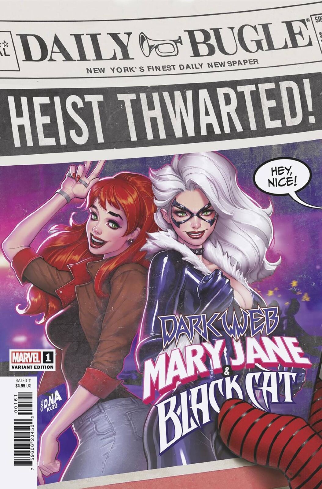 MARY JANE & BLACK CAT (DARK WEB) #1 (2022)- CVR NAKAYAMA VARIANT [DWB], CVR HUGHES DEMONIZED VARIANT [DWB]- MARVEL- Coinz Comics 