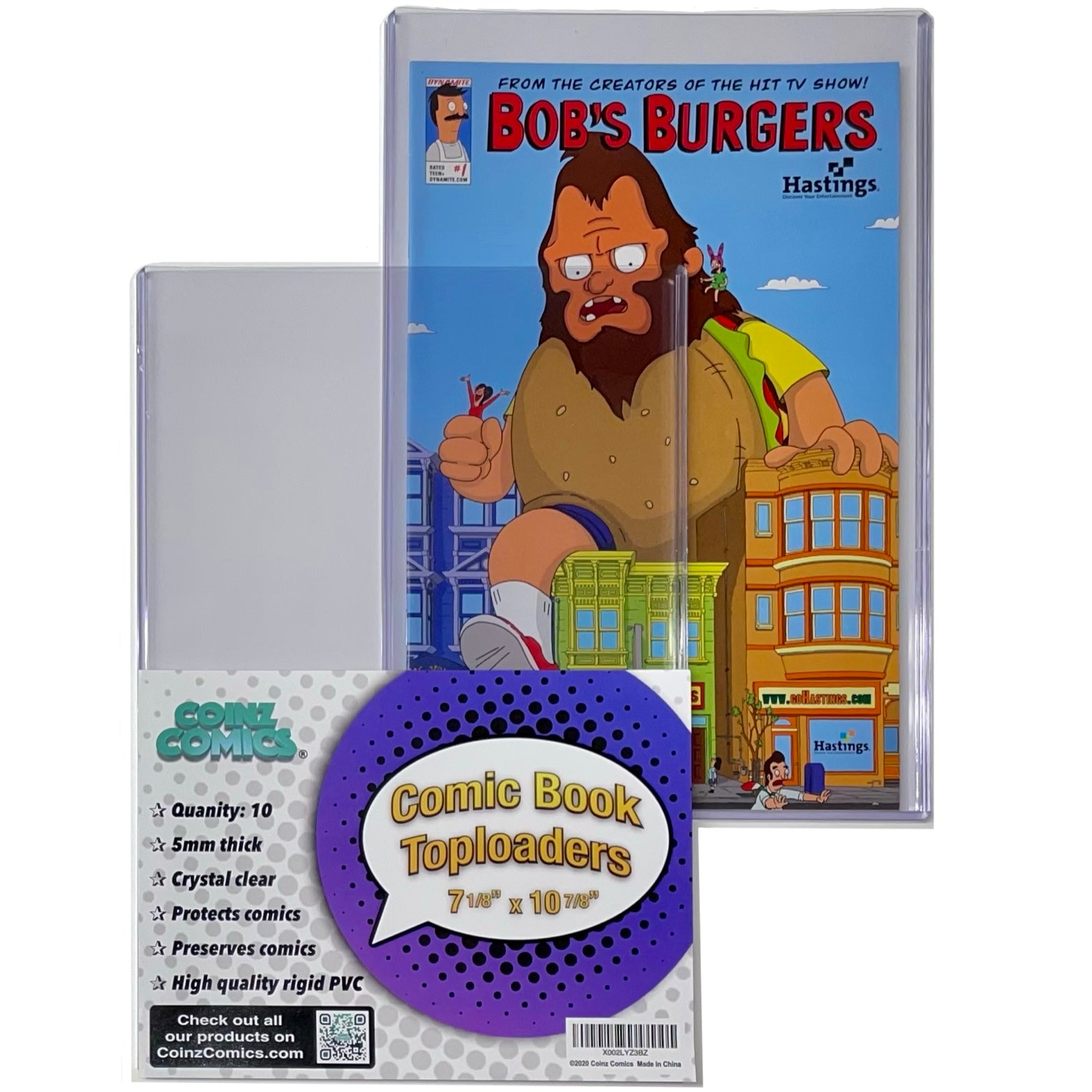 Thick Comic Toploader, 10ct, 7-1/8